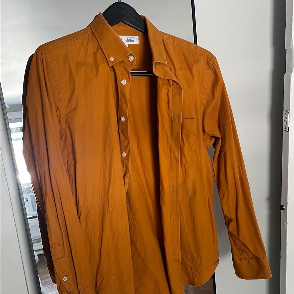 Old Navy Orange Casual Button Down Shirt